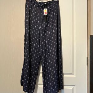 Ava & Aiden Navy Patterned Pajama Pants